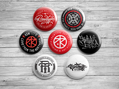 RAWTYPE Pin Collection graffiti handmade handstyle handwriting hanoi marble monoline rawtype tag type typography vietnam