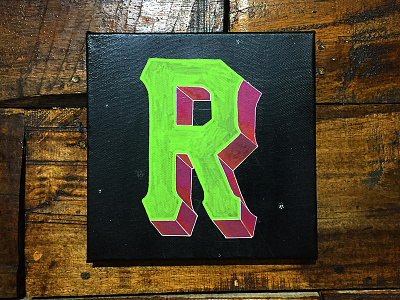 Letter R graffiti handmade handstyle handwriting hanoi marble monoline rawtype tag type typography vietnam