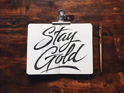 Stay Gold graffiti handmade handstyle handwriting hanoi logo monoline rawtype tag type typography vietnam