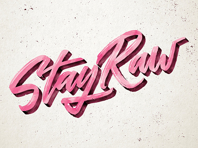 Stay Raw graffiti handmade handstyle handwriting hanoi logo monoline rawtype tag type typography vietnam