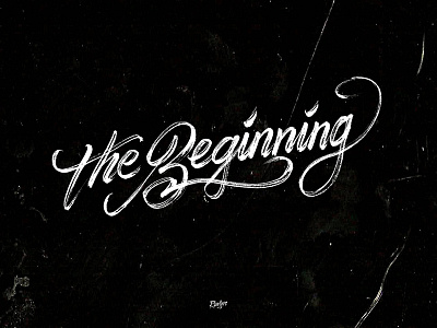 The Beginning graffiti handmade handstyle handwriting hanoi logo monoline rawtype tag type typography vietnam