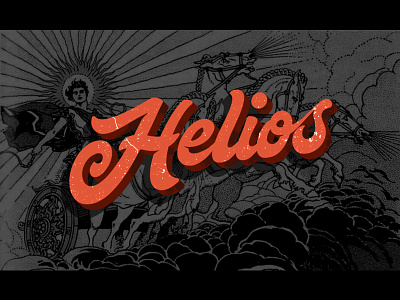 Helios design handstyle handwriting hanoi lettering logotype monoline rawtype. typography vietnam