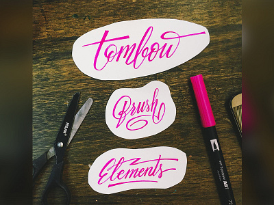 Pink Practice calligraphy design handlettering handwriting lettering type typo typography