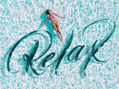 Relax calligraphy design handlettering handwriting lettering type typo typography