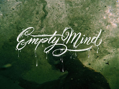 Empty Mind calligraphy design handlettering handwriting lettering rawtype type typography