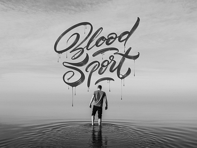 Bloodsport calligraphy handwritig lettering rawtype type typography