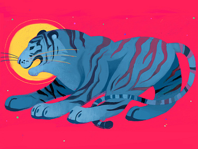 Tiger Tuesday digital illustration illustration art tiger