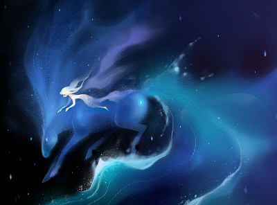 Into the Unknown digital elsa fantasy frozen frozen2 illustration illustration art illustration digital