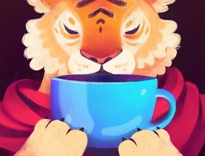 Tuesday Again art digital illustration illustration art illustration digital tiger