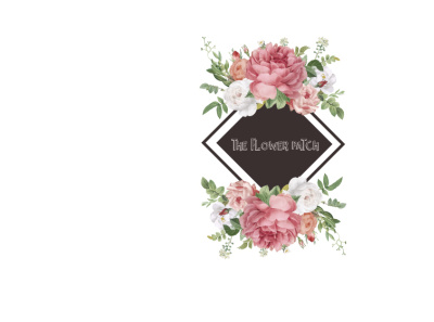 FlowerPatch/Watercolor Logo feminine logo graphic design logo design modern professional logo unique watercolor logo