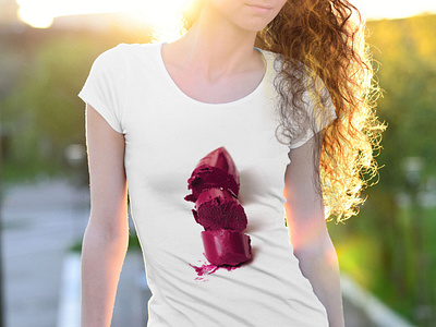 lipstick tshirt