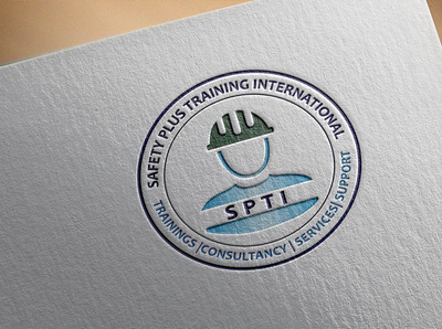 Safety Plus Training International badge logo bsuiness logo bsuiness logo emblem graphic design modern professional logo unique