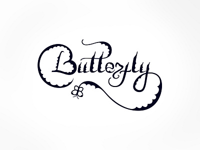 Butterfly - Tattoo Studio (Logo) branding design identity illustration illustrator lettering logo type typography vector