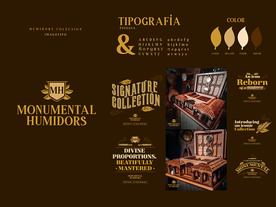 Monumental Humidors artesania cigars colors cuba elegant hojas humidor lujo nicaragua panama tabaco typography unico
