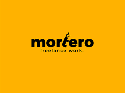 Mortero freelance work blackletter freelance design freelance work illustration logo logotype mortero nicaragua vector yellow logo