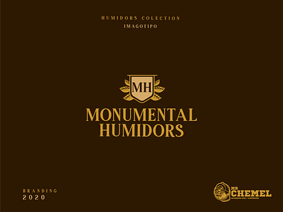 Monumental Humidors branding humidors illustration imagination imagotipo logo monumental typography vector