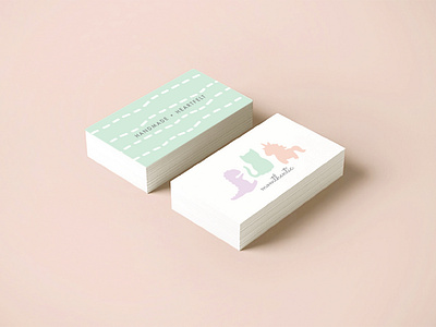 momthentic business card mockup