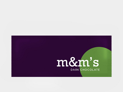 Weekly Warm Up : Dark Chocolate m&m's branding design candy digital illustration dribbbleweeklywarmup logo minimalist
