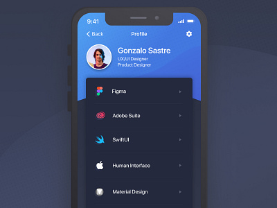 Presentation Card app design mobile app mobile ui presentation design ui ui design