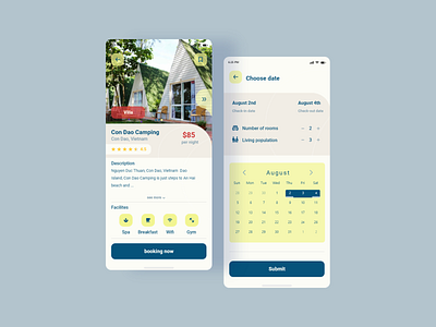 Villa Booking App app design dribbble minimal ui uiux userinterface ux villa website