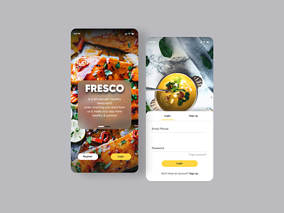 Food Delivery App app delivery app design dribbble food food app minimal ui uiux userinterface