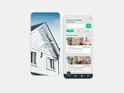 Real Estate Platform app design dribbble icon minimal userinterface ux