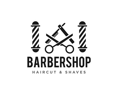 potoongan rambut 05 badge barber barbershop beard classic gentleman hair hair style haircut hairdressing hairstyle hipster icon logo male mustache razor salon saloon scissors