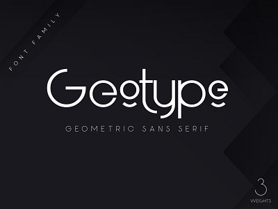 Geotype Geometric Typeface