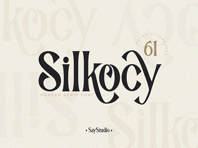 Silkocy - Modern Condensed Serif Font condensed font condensed serif display font elegant font logo font modern font retro font sans serif font serif font vintage font