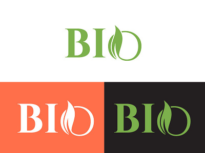 BIO Logo Design branding design flat illustration illustrator lettering logo minimal typography vector