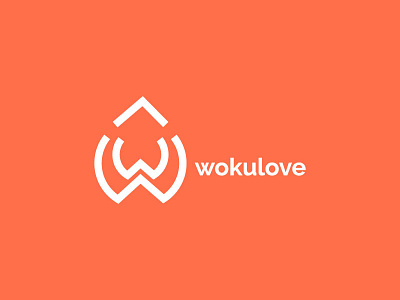wokulove Letter W Logo Design branding design flat illustration illustrator lettering logo minimal typography vector