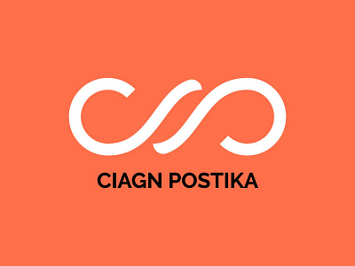 Ciagn Postika CP Letter Logo Design branding design flat illustration illustrator lettering logo minimal typography vector