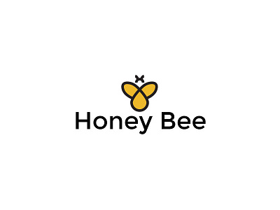 Honey Bee logo Design bee branding company corporate design graphic design illustration illustrator logo minimalist modern monogram typography vector