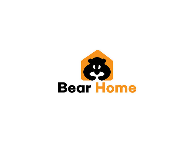 Bear Home logo design by Liton Mree on Dribbble