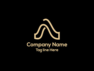 A Logo Design a logo abstract branding corporate design flat illustration lettering logo minimal typography vector