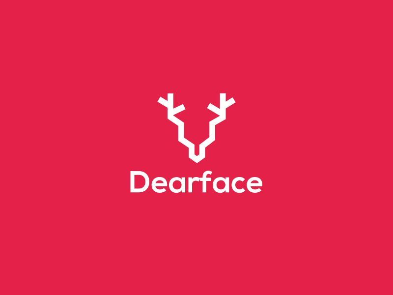 Dearface Logo branding design lettering logo minimal vector