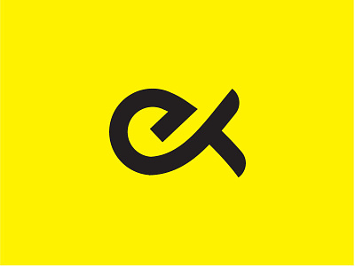 Letter E+K Logo branding design flat lettering logo minimal vector