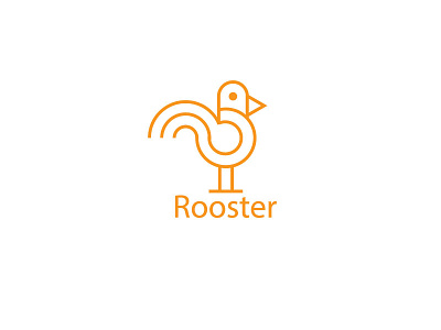 Rooster logo 3d animation branding chicken logo design flat graphic design illustration lettering logo logo designer logo maker minimal motion graphics rooster logo ui ux vector