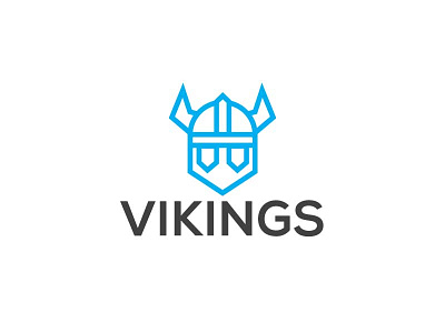 Vikings Logo animation branding design graphic design illustration logo vikings logo design