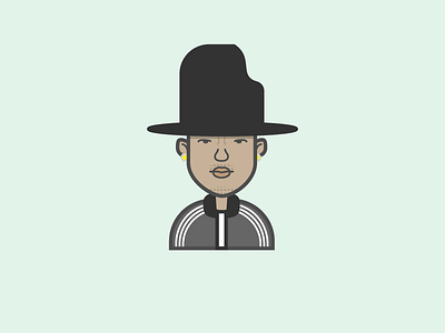 Pharrell character design graphic illustration illustrator pharrell reallybighat vector