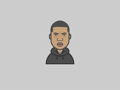 Jay Z character flat hova illustration jay z jigga ny people vector