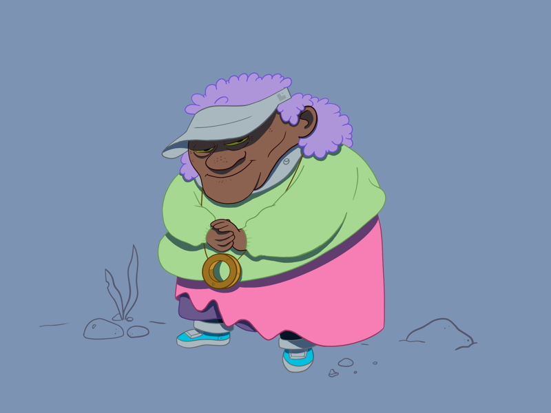 The Oracle procreate visdev visual development character design design lafespaceart