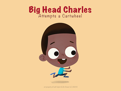 Big Head Charles animation art character character design childrens book art design illustration kid lafespaceart procreate