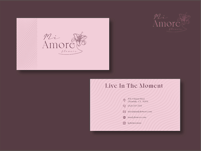 Mi Amore Logo & Business Card design