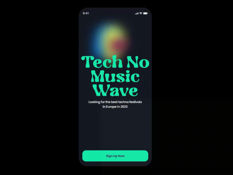 "Tech No" Music Mobie App animation appdesign colors design figma gradinet mobile mobileapp photoshop ui ui design uiux ux ux design