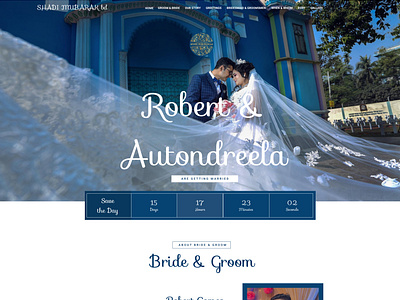 Website Design for a Wedding Company