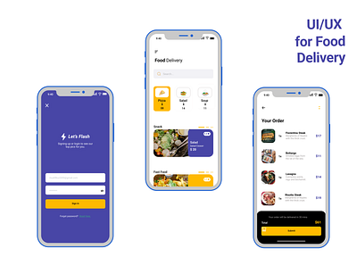 Food Delivery App Design app mobile app ui ux