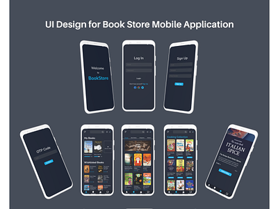 UI Design for Book Store Mobile App