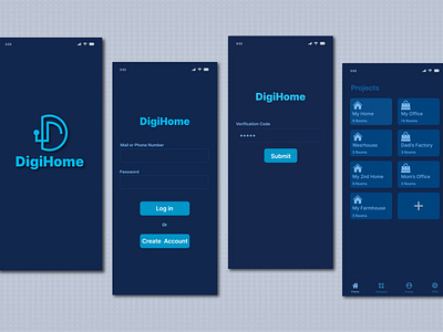UI Design for Smart Home Solution Mobile App