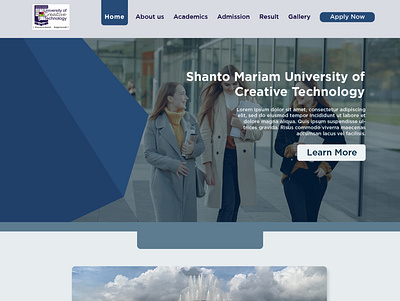 University Website Design branding design figma landing page ui ux web design